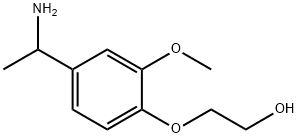 2-[4-(1-aminoethyl)-2-methoxyphenoxy]ethan-1-ol Structure