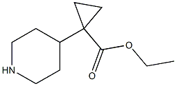 ethyl 1-(piperidin-4-yl)cyclopropane-1-carboxylate Structure