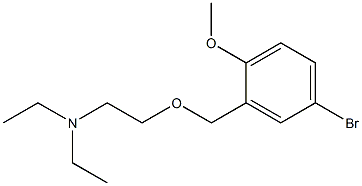 2-(5-bromo-2-methoxybenzyloxy)triethylamine 구조식 이미지