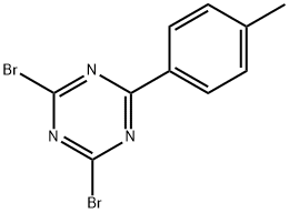 2,4-Dibromo-6-(4-tolyl)-1,3,5-triazine Structure