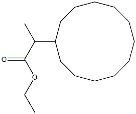 2-Cyclododecyl propanoic acid ethylester Structure