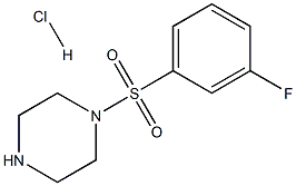 1-[(3-fluorophenyl)sulfonyl]piperazine hydrochloride Structure