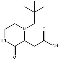 2-(1-neopentyl-3-oxo-2-piperazinyl)acetic acid 구조식 이미지