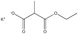 Potassium 3-Ethoxy-2-methyl-3-oxopropanoate 구조식 이미지