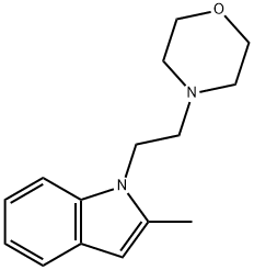 4-[2-(2-methylindol-1-yl)ethyl]morpholine 구조식 이미지