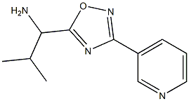 2-methyl-1-[3-(pyridin-3-yl)-1,2,4-oxadiazol-5-yl]propan-1-amine Structure