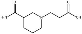 3-(3-carbamoylpiperidin-1-yl)propanoic acid Structure