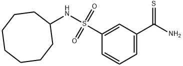 3-(cyclooctylsulfamoyl)benzene-1-carbothioamide 구조식 이미지