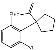 1-(2,6-dichlorophenyl)cyclopentane-1-carboxylic acid Structure
