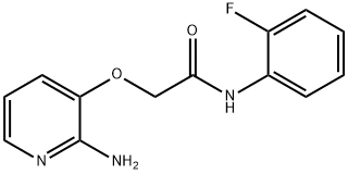 2-[(2-aminopyridin-3-yl)oxy]-N-(2-fluorophenyl)acetamide 구조식 이미지