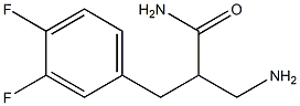 3-amino-2-[(3,4-difluorophenyl)methyl]propanamide Structure