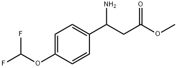 methyl 3-amino-3-[4-(difluoromethoxy)phenyl]propanoate 구조식 이미지