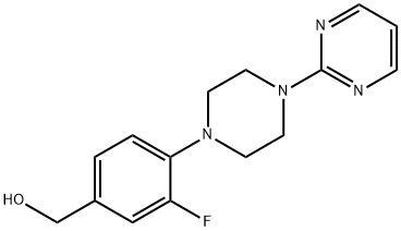 {3-fluoro-4-[4-(pyrimidin-2-yl)piperazin-1-yl]phenyl}methanol 구조식 이미지