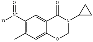 3-cyclopropyl-7-methyl-6-nitro-2H-benzo[e][1,3]oxazin-4(3H)-one Structure