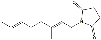 1-[(2E)-3,7-dimethylocta-2,6-dien-1-yl]pyrrolidine-2,5-dione Structure