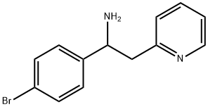 1-(4-bromophenyl)-2-(pyridin-2-yl)ethan-1-amine 구조식 이미지