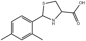 2-(2,4-dimethylphenyl)-1,3-thiazolidine-4-carboxylic acid 구조식 이미지