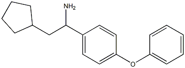 2-cyclopentyl-1-(4-phenoxyphenyl)ethan-1-amine Structure