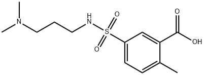 5-{[3-(dimethylamino)propyl]sulfamoyl}-2-methylbenzoic acid Structure