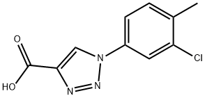 1-(3-chloro-4-methylphenyl)-1H-1,2,3-triazole-4-carboxylic acid Structure
