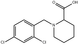 1-[(2,4-DICHLOROPHENYL)METHYL]-2-PIPERIDINECARBOXYLIC ACID 구조식 이미지