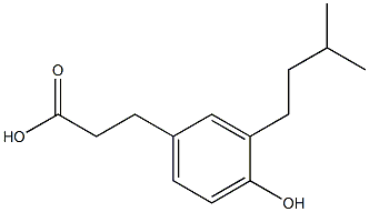 Benzenepropanoic acid, 4-hydroxy-3-(3-
Methylbutyl) 구조식 이미지