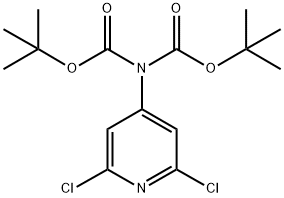 tert-butyl 4-((tert-butoxycarbonyl)amino)-2,6-dichloronicotinate 구조식 이미지