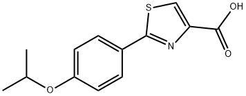 2-[4-(propan-2-yloxy)phenyl]-1,3-thiazole-4-carboxylic acid Structure