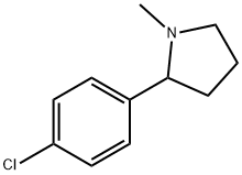 PYRROLIDINE, 2-(4-CHLOROPHENYL)-1-METHYL- Structure