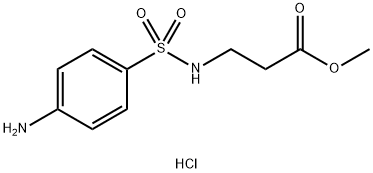 methyl 3-(4-aminobenzenesulfonamido)propanoate hydrochloride Structure