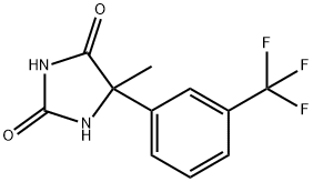 2,4-Imidazolidinedione, 5-methyl-5-[3-(trifluoromethyl)phenyl]- 구조식 이미지