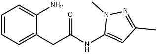 2-(2-aminophenyl)-N-(1,3-dimethyl-1H-pyrazol-5-yl)acetamide 구조식 이미지