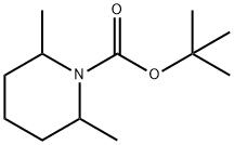 1-Piperidinecarboxylic acid, 2,6-dimethyl-, 1,1-dimethylethyl ester 구조식 이미지