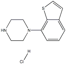 1-(benzo[b]thiophen-7-yl)piperazine HCl Structure