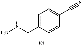 4-(hydrazinylmethyl)benzonitrile hydrochloride Structure