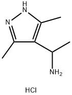 1-(3,5-dimethyl-1H-pyrazol-4-yl)-1-ethanamine hydrochloride Structure