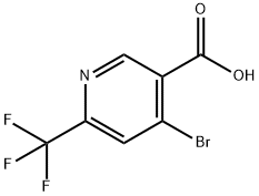 4-Bromo-6-(trifluoromethyl)nicotinic acid Structure