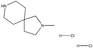 2-methyl-2,8-diazaspiro[4.5]decane dihydrochloride 구조식 이미지