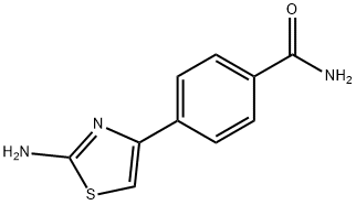 4-(2-amino-1,3-thiazol-4-yl)benzamide Structure