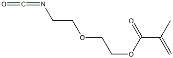 2-(2-isocyanatoethoxy)ethyl 2-methylprop-2-enoate Structure