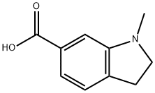 1-Methylindoline-6-carboxylic acid 구조식 이미지