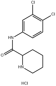 N-(3,4-dichlorophenyl)piperidine-2-carboxamide hydrochloride 구조식 이미지