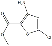 2-Thiophenecarboxylic acid, 3-amino-5-chloro-, methyl ester Structure