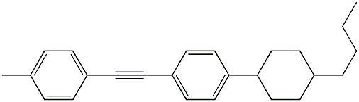 1-[2-(4-methylphenyl)ethynyl]-4-[(1s,4r)-4-butylcyclohexyl]benzene 구조식 이미지