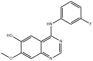4-[(3-fluorophenyl)amino]-7-methoxy-quinazolin-6-ol Structure