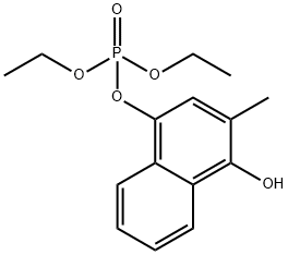 Diethyl 1-hydroxy-2-methylnaphthalen -4-yl phosphate Structure