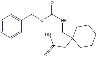 2-(1-((((benzyloxy)carbonyl)amino)methyl)cyclohexyl)acetic acid Structure