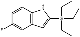 5-fluoro-2-triethylsilylindole 구조식 이미지