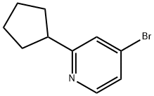 4-Bromo-2-cyclopentylpyridine Structure
