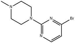 4-Bromo-2-(N-methylpiperazin-1-yl)pyrimidine Structure